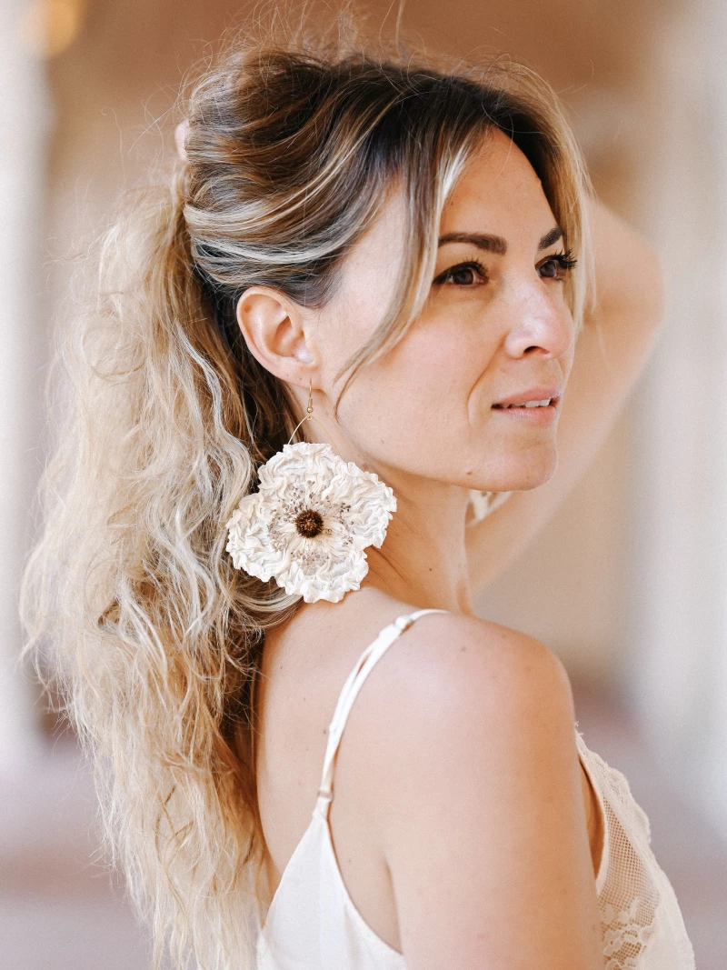 Boucles Cora - blanches